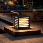 Outdoor Post Cap Lights, 15.7" × 13.4" Modern Luxury Post Lantern, Matte Black, ... - Image 2