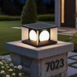 Outdoor Post Cap Lights, IP65 Waterproof Stainless Steel External Column Light, ... - Image 2