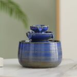 Outdoor and Indoor Water Feature Fountain Waterfall Tabletop Desktop mini Cerami... - Image 2