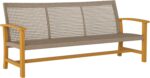 Outsunny Wicker Outdoor Couch, 3-Seat Rattan Outdoor Patio Sofa, 1000 lbs. Capac... - Image 2
