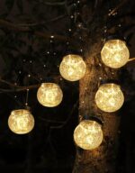 PARTPHONER Solar Lanterns Solar Lights Outdoor Waterproof 6-Pack, Solar Powered ... - Image 2