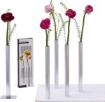 PELEG DESIGN Magnetic Bud Vase Set (Silver) - Unique Home Decor Gift & Modern Ta... - Image 2