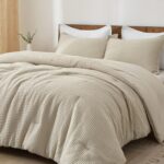 PHF Ultra Soft Waffle Weave Comforter Set King Size, 3 Pieces Lightweight Breath... - Image 2