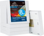 PHOENIX 4x4 Inch 8 Pack Artist Canvas - Small Square Stretched Canvases for Pain... - Image 2
