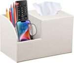 PU Leather Square Tissue Box Cover - Multi-Functional Tissue Box Holder, Tissue ... - Image 2