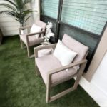 PURPLE LEAF Outdoor Dining Chairs Set of 2 Aluminum Luxury Patio Chairs with Ole... - Image 2