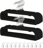 Pants Hangers Non Slip - 20 Pack Velvet Hangers for Closet - Thin Space Saving C... - Image 2