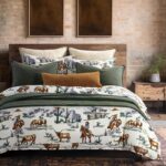 Paseo Road Ranch Life Western Bedding, 3 Piece King Size Cotton Comforter Set, G... - Image 2