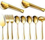 Patelai Serving Utensils Set Include Stainless Steel Large Spoons Slotted Spoons... - Image 2