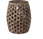Patio Sense 62419 Maya Oval Garden Stool, Natural - Image 2