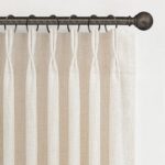 Pinch Pleated Linen Curtains 96 Inches Long for Living Room Bedroom, Light Filte... - Image 2