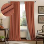 Pitalk Boho Blackout Curtains for Living Room Linen Textured Bohemian Vintage Mi... - Image 2