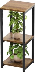 Plant Stand Indoor Corner Tall 3 Tier Metal Modern Flower Storage Plant Shelf Ho... - Image 2
