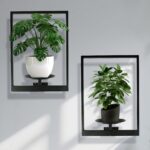 Plant Wall Shelf, Metal Modern Style Frame, Picture Wall Plant Holder, Plant Fra... - Image 2