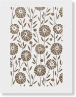 Posies Garden Pattern Wall Stencil - Add A Designer Touch to Your Home - Garden ... - Image 2