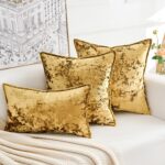 Premium Series, Crushed Velvet Throw Pillow Covers, Luxury Thick Cushion Cases f... - Image 2