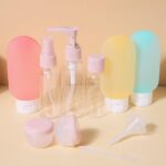 Premium Travel Container Set | Portable Press Bottles for Cosmetics, Shampoo, Lo... - Image 2