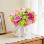 Preserved Flower Bouquet with Vase for Delivery Prime, Natural Forever Rose (Pin... - Image 2