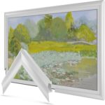 Pure White Prismatic 3" Color Chip Alloy Deco TV Frame (32",43",50",55",65",75",... - Image 2