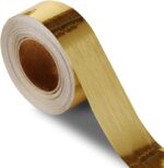 QDYMXUN Brushed Gold Peel and Stick Wallpaper Border, PVC Self Adhesive Removabl... - Image 2