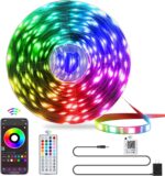 QZYL LED Lights for Bedroom, 25FT RGB LED Strip Lights with 44 Keys IR Remote, S... - Image 2