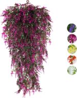RECUTMS Artificial Hanging Plants, Faux Hanging Plants UV Resistant Home Decor F... - Image 2