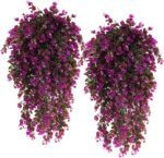 RECUTMS Artificial Hanging Plants Outdoors Faux Greenery Realistic Outdoor Porch... - Image 2