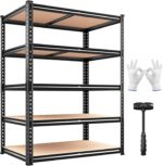 REIBII 2400LBS Garage Shelving Heavy Duty,5 Tier Storage Shelves Adjustable Meta... - Image 2