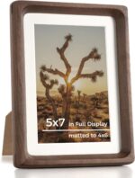 RICHFOCUS 5x7 Picture Frame USA-Sourced Natural Walnut Solid Wood Photo Frame Ha... - Image 2