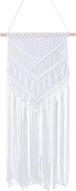 RLoncomix Macrame Wall Hanging Boho Art Hand Woven Geometric Tassel Chic Home Ap... - Image 2