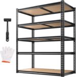 ROOMFAVE 72" H Storage Shelves 5 Tier Metal Shelving Unit,2050LBS Adjustable Gar... - Image 2