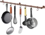 ROTHLEY 39.4 Inch Stainless Steel Wall Mounted Hanging Pot and Pan Rack with Adj... - Image 2