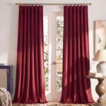 RYB HOME Christmas Red Velvet Curtain Panels for Living Room Bedroom, Heavy Duty... - Image 2