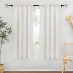RYB HOME Thick Linen Curtains 84 inch Length for Dining Room Doorway, Machine Wa... - Image 2