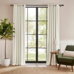 RYB HOME White Velvet Curtains 84 inches, Room Darkening Opaque Plush Velvet Dra... - Image 2
