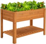 Raised Garden Bed 48"x24"x33" Large Wood Planter Box with Legs Outdoor Wooden El... - Image 2