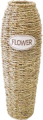Rattan Woven Flower Vase, Rustic Floor Vase Decorative Wicker Floor Vase Tall Fl... - Image 2