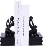 Reading Figurine Book Ends Book Lovers Gifts for Bookshelf Decorations for Reade... - Image 2