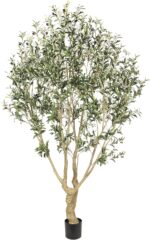 Realead Faux Olive Tree 7ft - Large Artificial Olive Tree Indoor with Realistic ... - Image 2