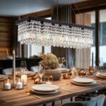 Rectangle K9 Crystal Chandelier,Rectangular Contemporary Pendant Light Fixture,B... - Image 2
