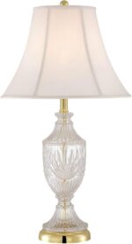 Regency Hill Traditional Glam Style Table Lamp 26.5" High Cut Glass Urn Brass Go... - Image 2