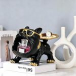 Resin French Bulldog Tray Statue, Dog Key Holder Bowl Candy Dish, French Bulldog... - Image 2