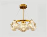 Retro Luxury Shell Glass Chaners - LED Lighting for Living Room, Bedroom, and Sa... - Image 2