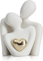 Romantic Couple Statue, Abstract Sculpture Small Shelf Ornaments for Living Room... - Image 2