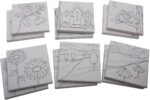S & S Worldwide Paint-Your-Own Designer Canvas Set II, 2 each of 6 Pre-Printed D... - Image 2