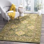 SAFAVIEH Antiquity Collection 4' x 6' Olive AT57C Handmade Traditional Oriental ... - Image 2
