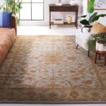 SAFAVIEH Area Rug 8x10 - Heritage Collection - Large - Light Blue & Ivory, Handm... - Image 2
