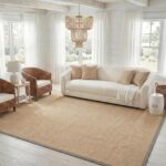 SAFAVIEH Area Rug 8x10 - Natural Fiber Collection - Large - Maize & Grey, Sisal,... - Image 2