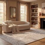 SAFAVIEH Area Rug 8x10 - Reflection Collection - Large - Beige & Cream, Non-Shed... - Image 2