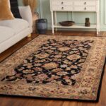 SAFAVIEH Heritage Collection Area Rug - 5' x 8', Black & Beige, Handmade Traditi... - Image 2